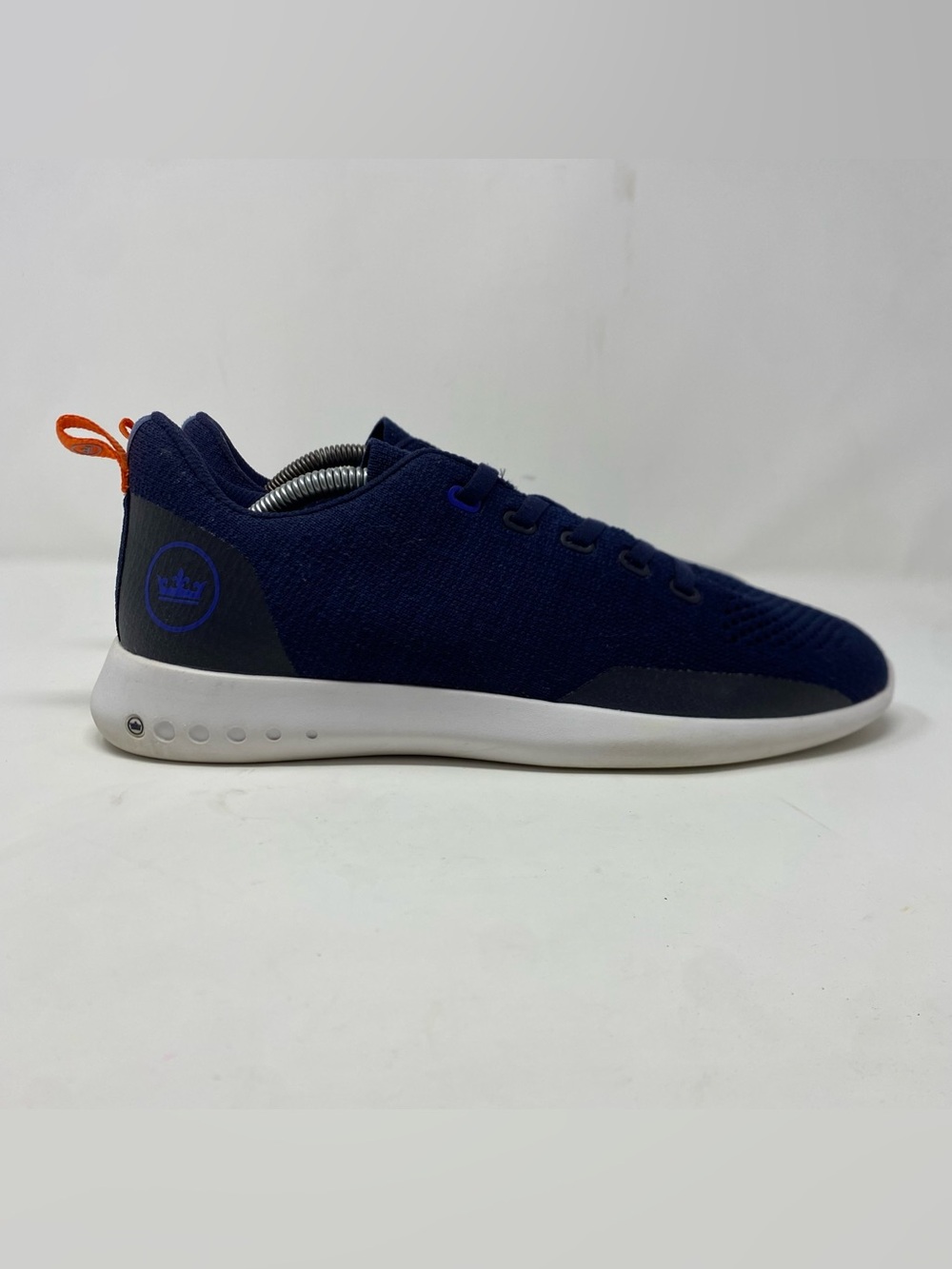 Peter Millar Hyperlight Glide Sneakers Mens 10 Navy Blue Knit Orange